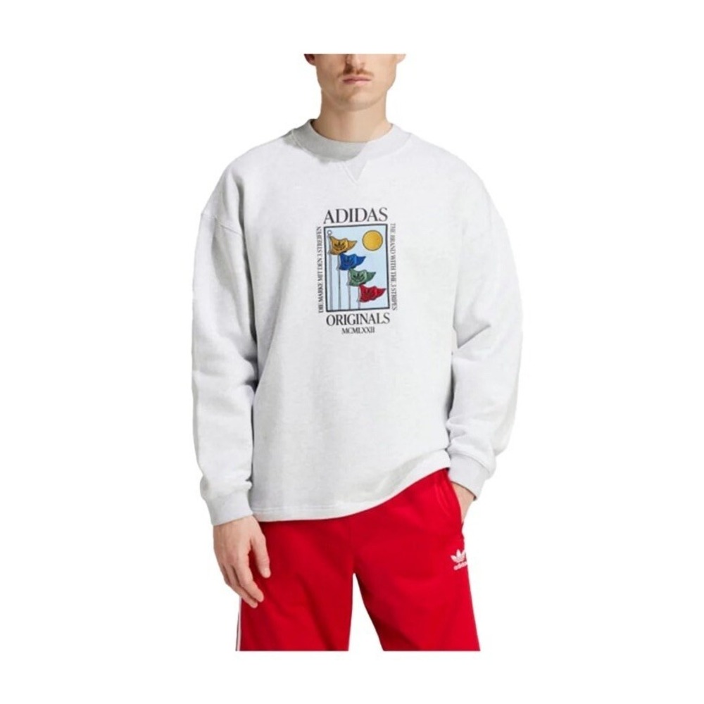 Adidas Olympic Crew Neck Sweatshirt‎ IZ2550 Size 2XL XXL